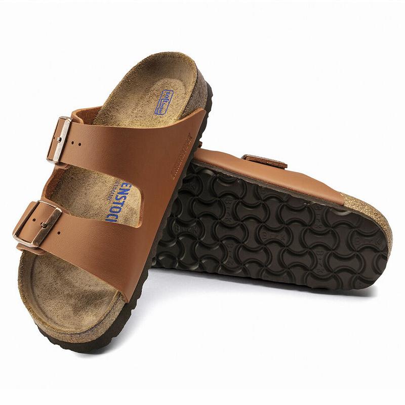 Birkenstock Soft Footbed Birko Flor Arizona Dame Brune | DK 91MQZ